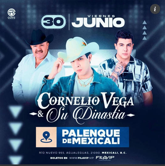 Cornelio Vega en Mexicali 30 de junio